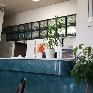 Bags of take out on the counter, that's what I did.