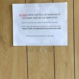 Instructions for the double slide window.