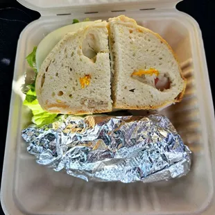 Lovely sandwich on sourdough!