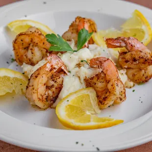 Our star shrimp has 5 JUMBO shrimp on a bed of our delicious homemade mashed potatoes. Don&apos;t miss out!