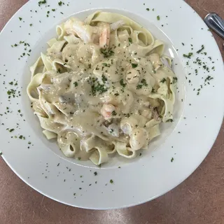 Crab and Shrimp Roll Sandwich