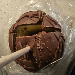 Candy apple with brown apple