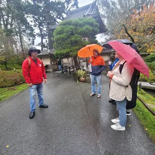 Tour guide Eric with the group