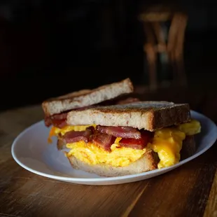 a breakfast sandwich