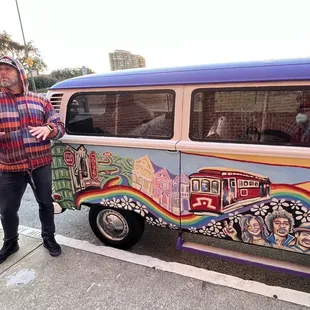 How cool is this VW van aka bus, not really a question!