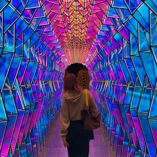 Installation art that serves as a path to another part of the museum