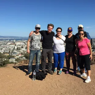 A group of friends on the Parks - Pints - Politics tour.