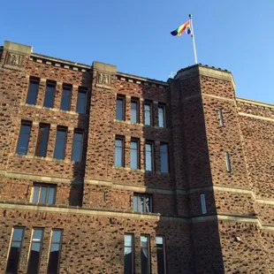 Discussing the history and future of the Armory on our Park - Pints - Politics tour.