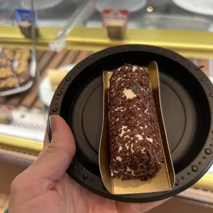 Chocolate Cherry Yule log