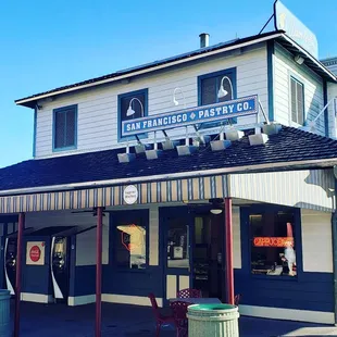 the outside of the building