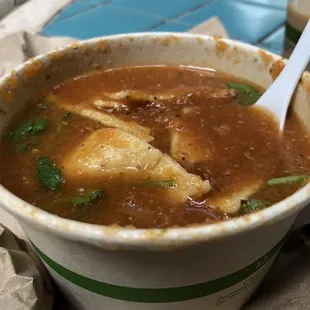 3/23/22 yummy and spicy tortilla soup