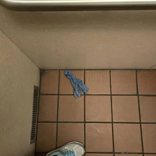 Rag in elevator on our way out