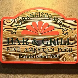 a sign on the wall
