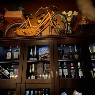 Interior décor at the San Francisco Wine Society in San Francisco.