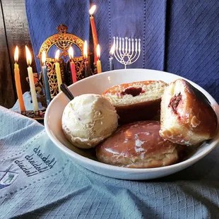 Sufganiyot (Hanukkah Jelly Donut)  Ice Cream