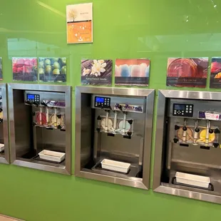 Frozen yogurt flavors