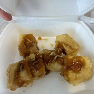 Fried tofu was great.