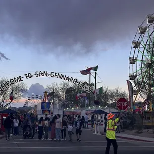 Entrance where the rides are