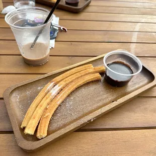 Churro and chocolate dip