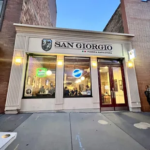 Street view of restaurant
