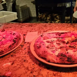 Wood fired pizzas, yum!