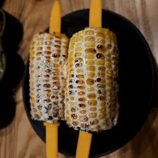 Sweet corn with honey butter and chilli