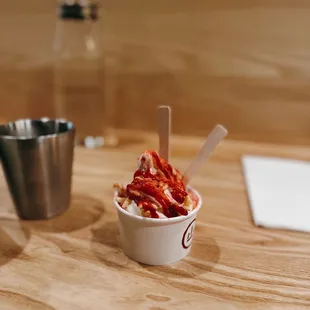 Makkeoli Yogurt Strawberry Softserve