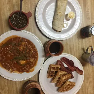 plates of food on a table