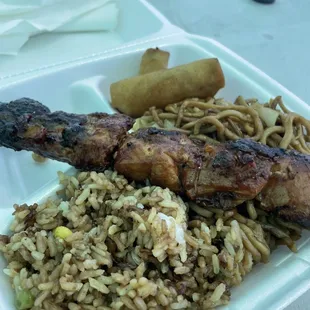 Bbq chicken combo plate