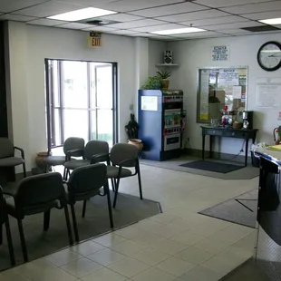 clean, comfortable reception area