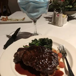 The Demi glaze is not of this planet!  You have to ask the chef yourself!!!