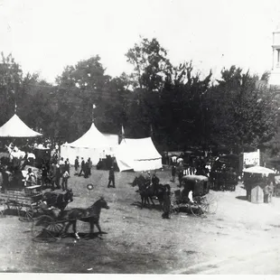 1860 County Fair before its permanent location at the fairgrounds