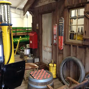 Old gas station replica