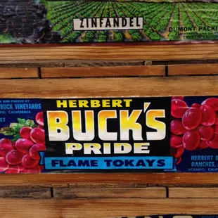 Buck Pride Flame Tokay grape crate