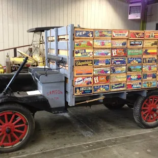 1922 Samson flatbed truck manufactured in Janesville Wisconsin by General Motors; used for grape fruit hauling