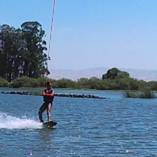 The Delta.... My daughter riding the mini waves(Wake boarding)