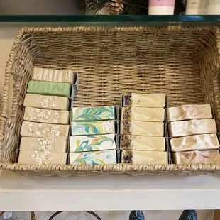Goat milk soaps at gift shop