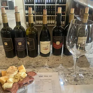 Selection of reds and whites