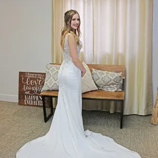 Maci in our bridal suite