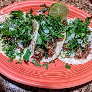 Pork tacos