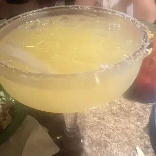 The margarita's were huge!!! delicious