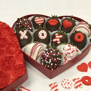 XOXO Strawberry for Valentine's Day.