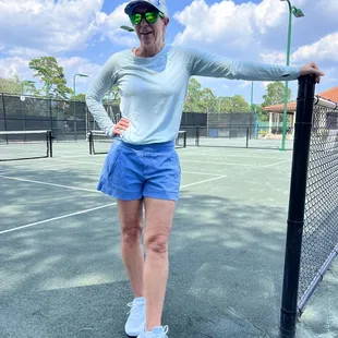 Our host for our pickle ball lesson.