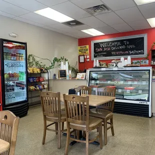 the inside of the restaurant