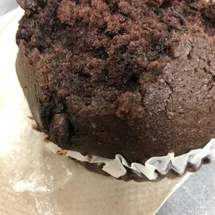 Moist chocolate muffin