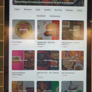 Self-order kiosk options as of mid-Jan 2024 (2 of 3)