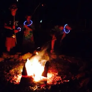 Campfire at night- singing &amp; then roast marshmallow &amp; make s'mores