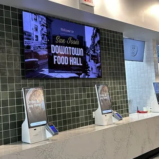 the counter area