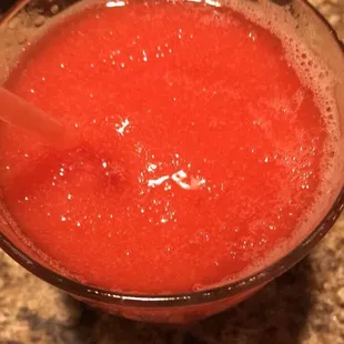 Very strong frozen strawberry margarita