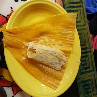 a plate of tamales